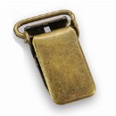 Sir Redman set losse bretelclips 15mm antiek messing