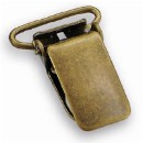 Sir Redman set losse bretelclips 20mm antiek messing