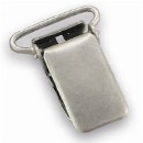 Sir Redman set losse bretelclips 20mm antiek zilver