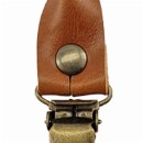 Sir Redman set bretellussen - cognac nerfleer -  met antiek messing clips