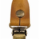 Sir Redman set  bretellussen - cognac leer - met antiek messing clips