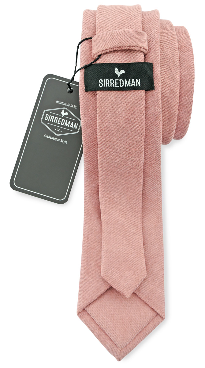 Sir Redman stropdas Soft Touch oudroze | Sir Redman.nl
