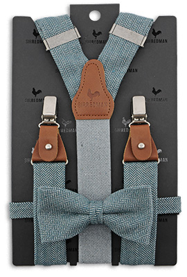 Sir Redman kids suspenders Fresh Freddy blue, Suspenders